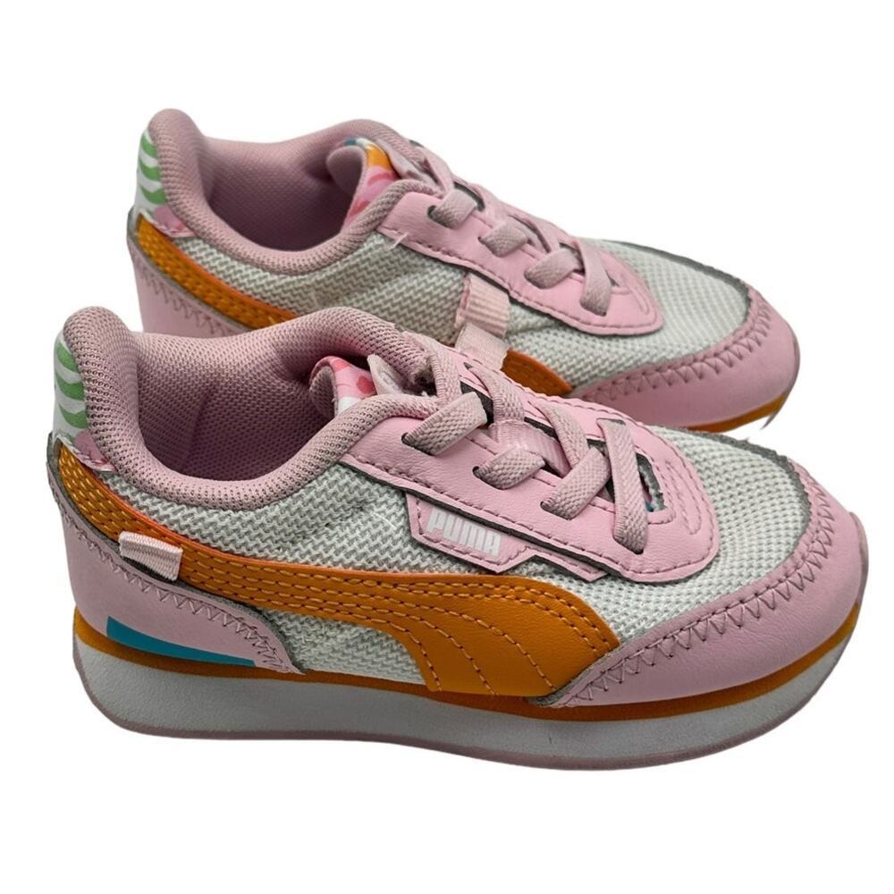 Puma Future Rider Flower Aura Sneaker Girls Toddler Size 6C